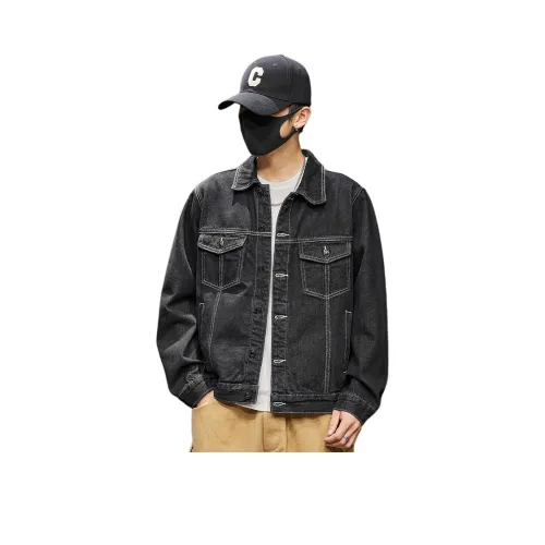 Tonlion Черный Унисекс Джинсовые куртки