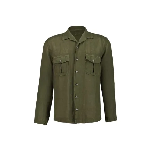 120% LINO Армейский зеленый Мужские рубашки