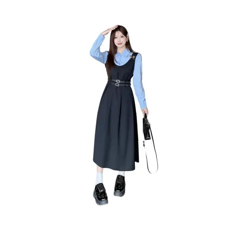 ZCDECO Длинное платье с длинными рукавами женское