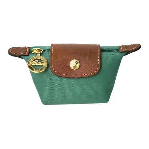 LONGCHAMP Le Pliage Коровья кожа Монетница Женская Шалфейно-зеленый