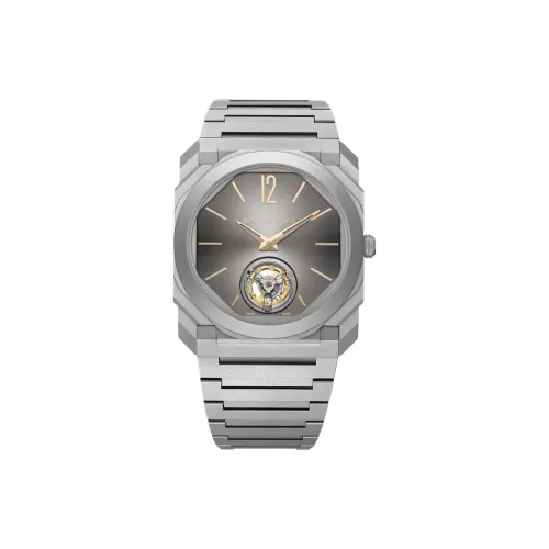 BVLGARI OCTO Механические часы с ручным заводом титановый ремешок 40 мм циферблат с открытым механизмом унисекс