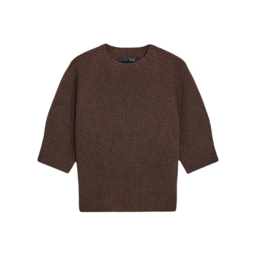 ZARA Коричневый Женский Трикотаж