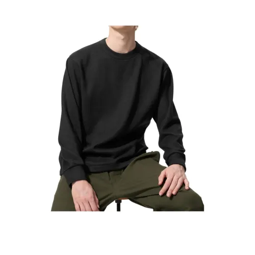 UNIQLO Мужские черные свитшоты