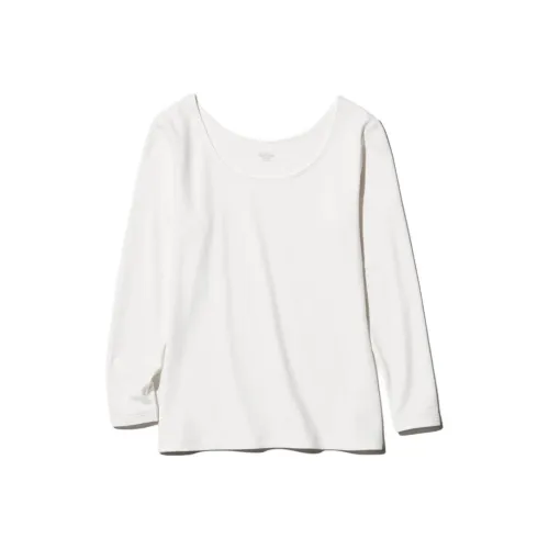 UNIQLO Сливочный Женский T-рубашки