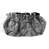 Кружево, вышивка, макияж, сумка, серый, 1 упаковка