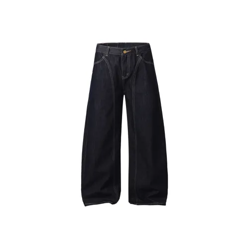 Fan Somi Curved Knife Jeans Unisex