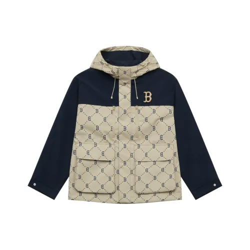 MLB MONOGRAM Коллекция Boston Red Sox 25FW Куртка Унисекс Стандарт Песочный