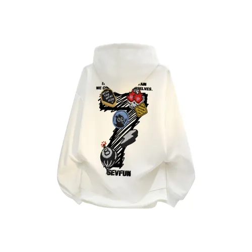 7 SEVFUN Длинный рукав Толстовка Унисекс