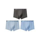 Темно-серый + Далекий лазурный + Серо-голубой [10A Антибактериальный, 100% хлопок, ластовица]