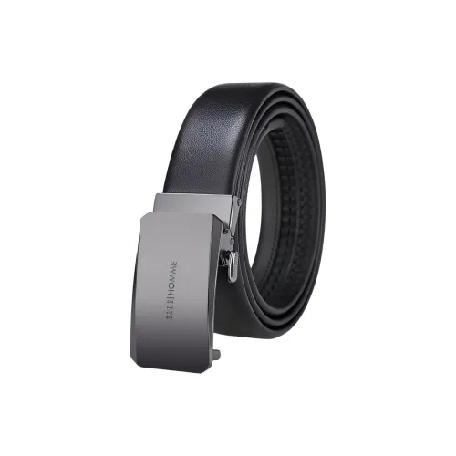 ELLE HOMME Ремни из коровьей кожи Мужские Металлические Ширина 3,5 см