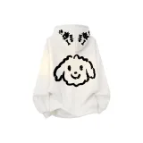 Белый щенок