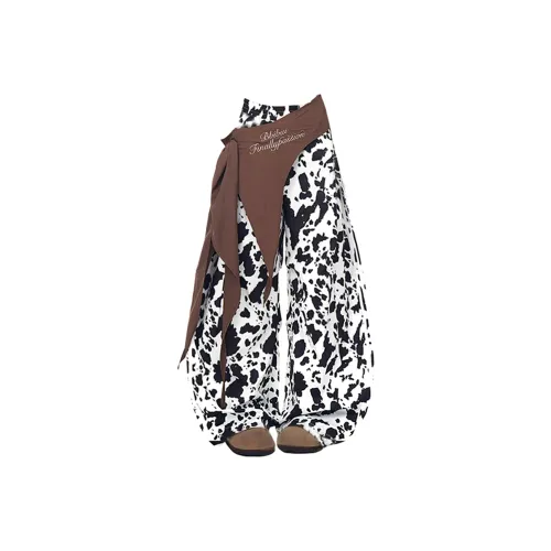 H.V.G.A Черный Белый Унисекс Повседневные Штаны