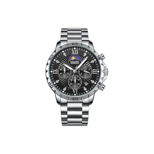 FAIRWHALE Кварцевый механизм металлический ремешок мужские часы черный циферблат