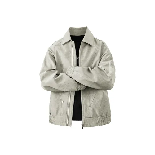 JINPX OFFICIAL Кожа Куртка Унисекс