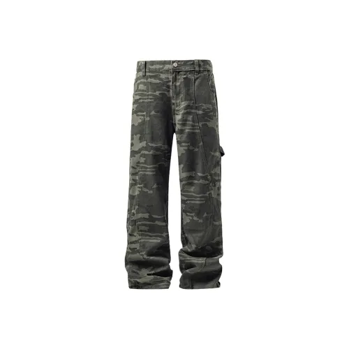 JIARONG Камуфляж Унисекс Джинсы