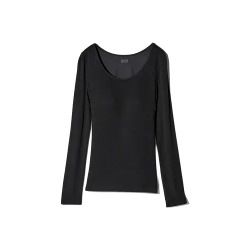 UNIQLO Черные Женские T-рубашки