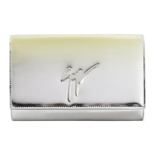 Giuseppe Zanotti GZ Полиуретан Цепочка Сумка через плечо Обычная Женская Серебряная