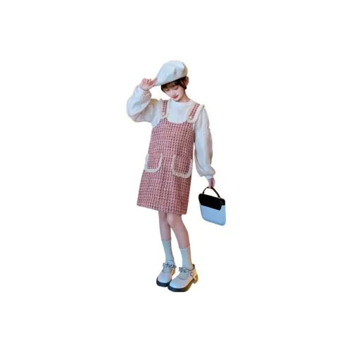 AIXINA Наборы одежды Белый подкладочный слой + Розовый Фиолетовый Сарафан Школьный комплект с юбкой