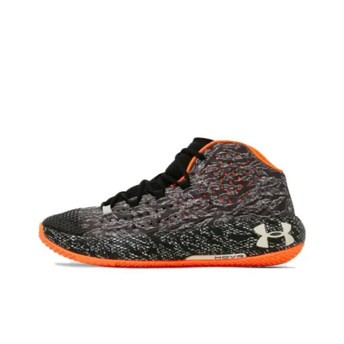 Under Armour HOVR Havoc 2 Баскетбольные кроссовки Мужские Черный Оранжевый