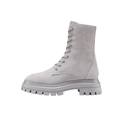 Stuart Weitzman SW Bedford 18cm Мартин Boot 4CM Женские Серый