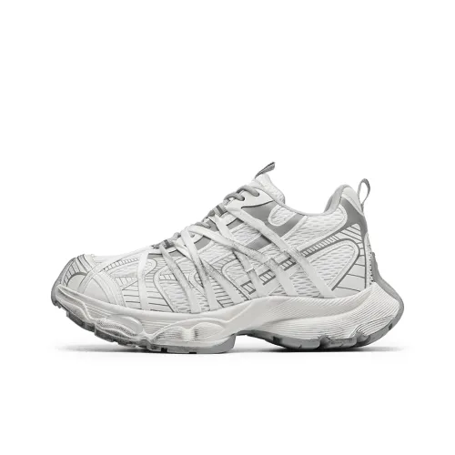 MPZY Амортизация Износостойкий Низкий Топ Толстая Подошва Кроссовки Унисекс Белый Грязь