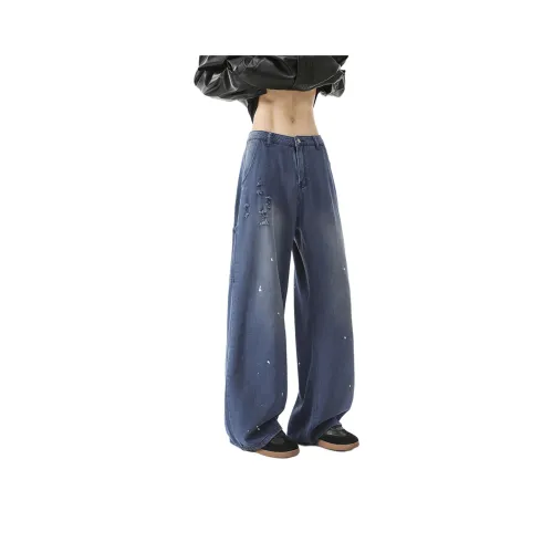 TFU Темно-синий Унисекс Джинсы