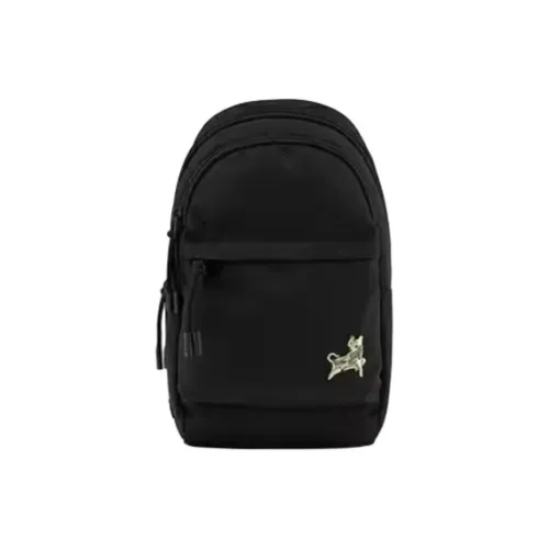 Сумка через плечо из ткани с коллаборацией LACOSTE мужская черная