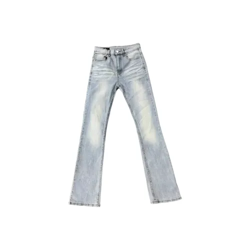 CAT'S PAW Светло-синие Унисекс Джинсы