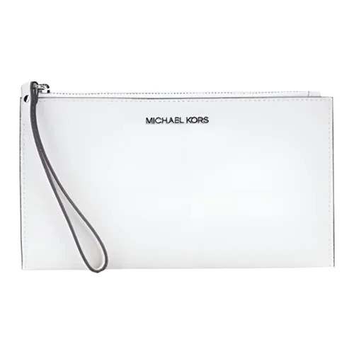 MICHAEL KORS MICHAEL KORS Handbag Collection Jet Set Коровья кожа Кошелек Клатч Женская Белая