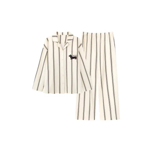 PBENO PD Полосы Щенок Женские Пижамные комплекты