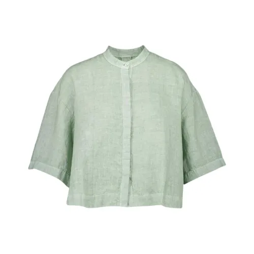 120% LINO Свежий Зеленый Женские Рубашки
