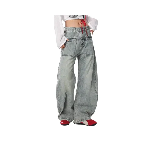 NEVER RULE Синий Унисекс Джинсы