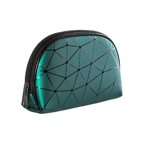 BEAUTIFUL AND CHARMING Ручная сумка для макияжа с узором "Ромб" из ПУ (полиуретан) Портативное Хранение