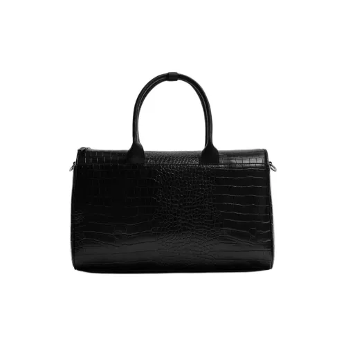 ZARA Полиуретан Сумка Мужская Черная