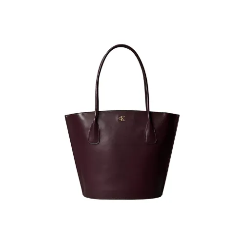 CALVIN KLEIN Переработанный полиэстер Тоут Сумка Сумка для покупок Сумка Обычная Женская Бордовая