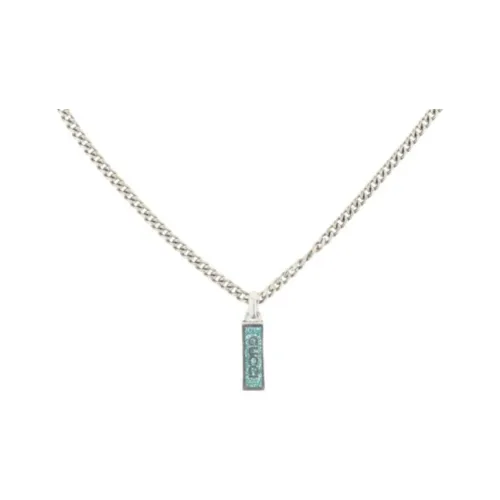 GUCCI Серебряные ожерелья унисекс серебряные