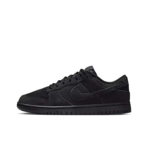Nike Dunk Устойчивые к истиранию Низкие Кроссовки для скейтбординга Унисекс Черные