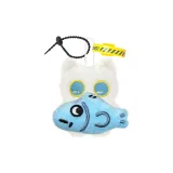 Обнимающая Синий Рыбка Милый Глаз Широ Кошка Кукла Черный Веревка Желтый Волшебный Ремень