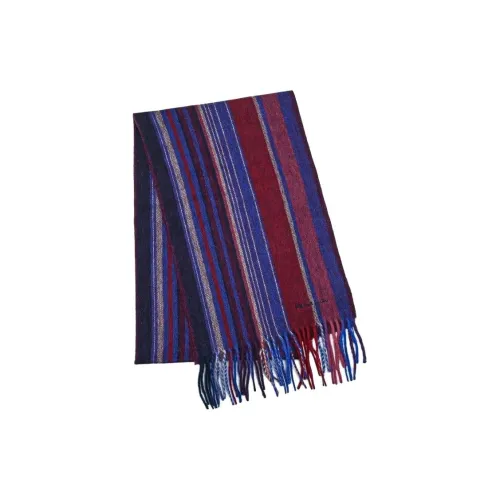 Paul Smith Шарфы из овечьей шерсти вязаные мужские красные