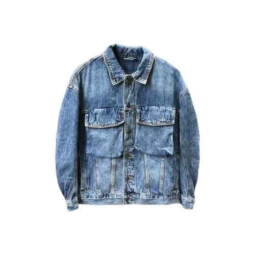 CAT'S PAW Синий Унисекс Джинсовые куртки