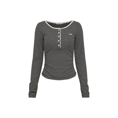 KIRSH Черно-белые полосы Женские T-рубашки