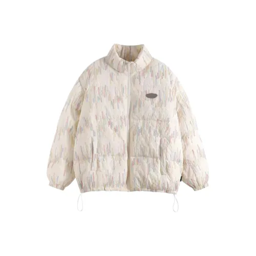 OYANXI Экрю Женские пуховики