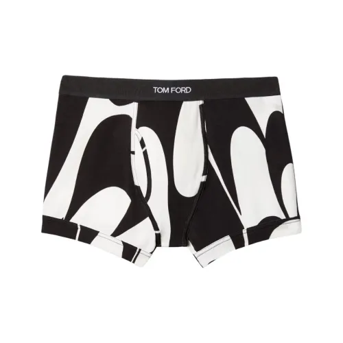 TOM FORD Черный Белый Мужские боксер-шорты