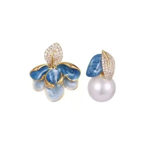 Tong Tong Rabbit Alloy Resin Stud Earrings Women's