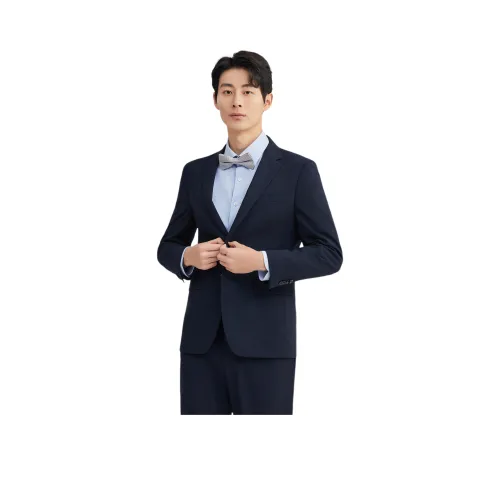 SUNDANCE Темно-синий Синий Мужской Деловой костюм