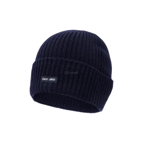 SAINT JAMES Шерсть Бини Унисекс Морской Синий
