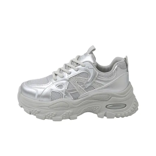 REIHUNG Низкий топ толстая подошва кроссовки женские