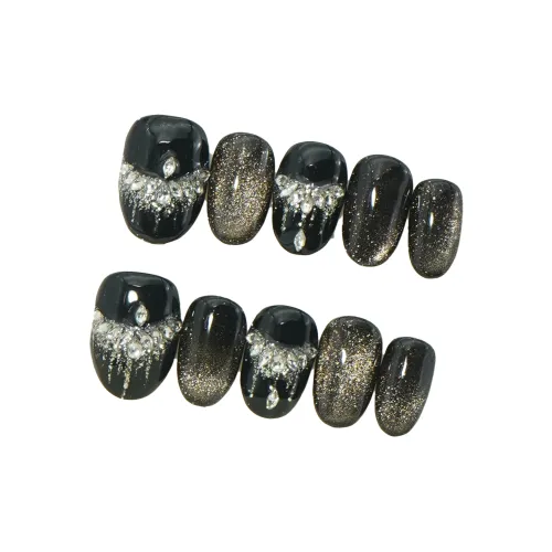 FINGERBOOK Чернила Перо Короткий Круглый Черный золотой Смузи Кошачий глаз