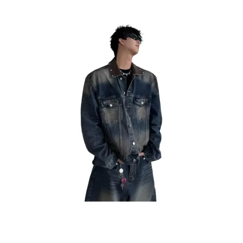 SAGP Синий Унисекс Джинсовые куртки