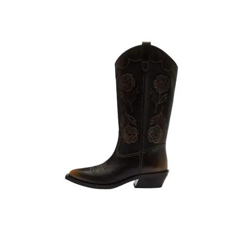 COACH Aria Колено Высокие сапоги 3,8 см Женские Черный